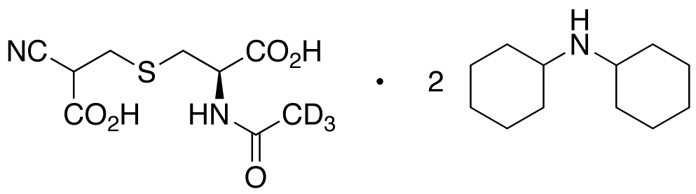 N-Acetyl-S-(2-cyanocarboxyethyl)-L-cysteine-d<sub>3</sub> Bis(dicyclohexylamine) Salt