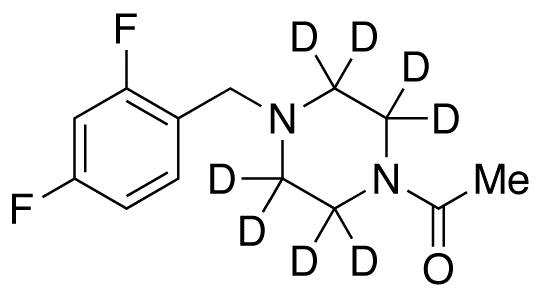 1-Acetyl-4-(2,4-difluorobenzyl)piperazine-d<sub>8</sub>