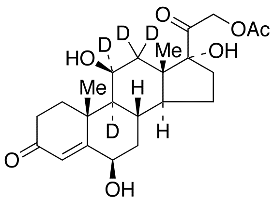 21-O-Acetyl 6β-hydroxy cortisol-d<sub>4</sub>
