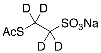 2-Acetylthioethanesulfonic Acid-d<sub>4</sub> Sodium Salt