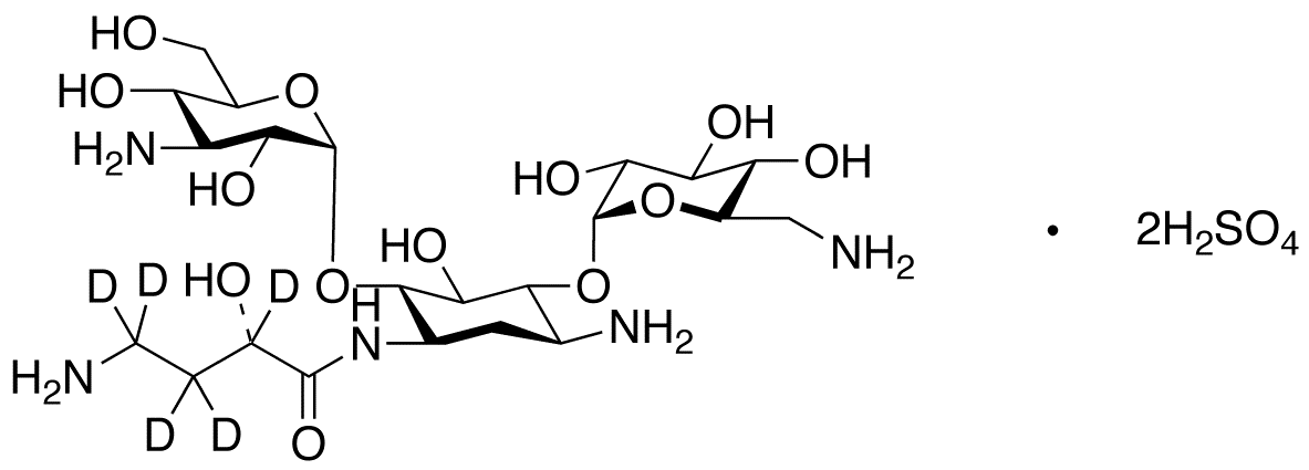 Amikacin-d<sub>5</sub> sulfate