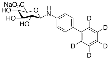 4-Aminobiphenyl-d<sub>5</sub> β-D-Glucuronide Sodium Salt