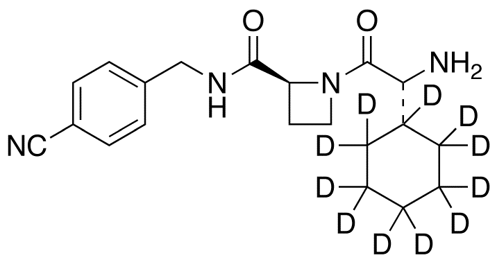1-((2R)-2-Amino-2-cyclohexylacetyl)-N-(4’-cyanobenzyl)-2-L-azetidinecarboxamide-d<sub>11</sub>