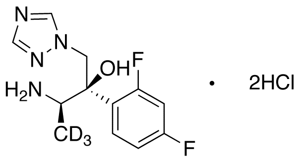 (αR)-α-[(1R)-1-Aminoethyl]-α-(2,4-difluorophenyl)-1H-1,2,4-triazole-1-ethanol-d<sub>3</sub> DiHCl