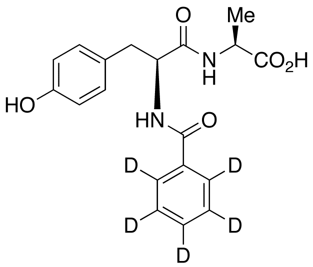 N-(N-Benzoyl-L-tyrosyl)-L-alanine-d<sub>5</sub>