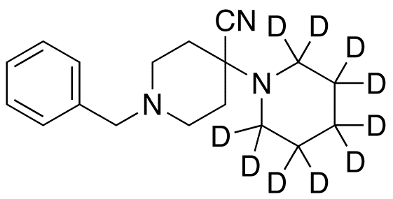 1’-Benzyl-1,4’-bipiperidine-4’-carbonitrile-d<sub>10</sub>