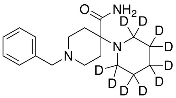 1’-Benzyl-1,4’-bipiperidine-4’-carboxamide-d<sub>10</sub>