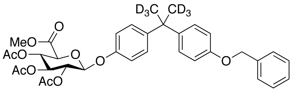 4’-O-Benzyl Bisphenol A-d<sub>6</sub> Tri-O-acetyl-β-D-glucuronic Acid Methyl Ester