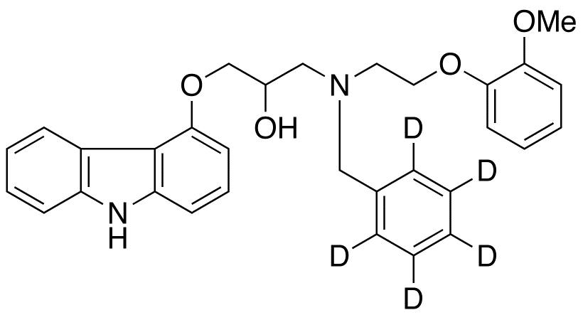 N-Benzyl Carvedilol-d<sub>5</sub>