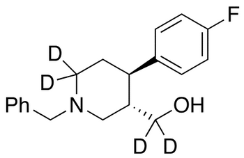 trans 1-Benzyl-4-(4-fluorophenyl)-3-piperidinemethanol-d<sub>4</sub>