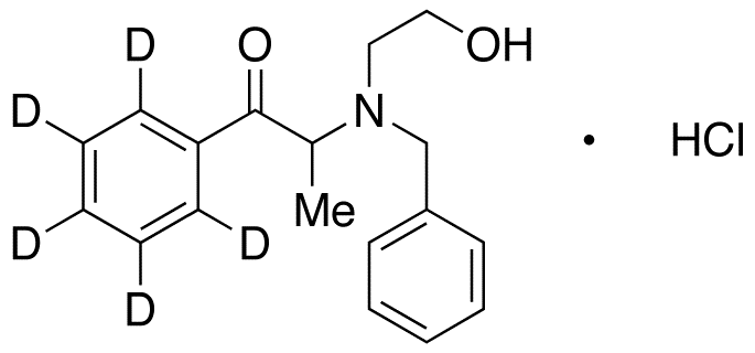 2-[Benzyl(2-hydroxyethyl)amino]propiophenone-d<sub>5</sub> HCl