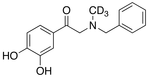 2-(Benzylmethylamino)-3’,4’-dihydroxyacetophenone-d<sub>3</sub>