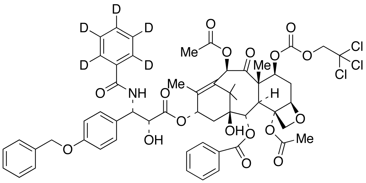 3’-p-O-Benzyl-7-[[(2,2,2,-trichloroethyl)oxy]carbonyl] Paclitaxel-d<sub>5</sub>