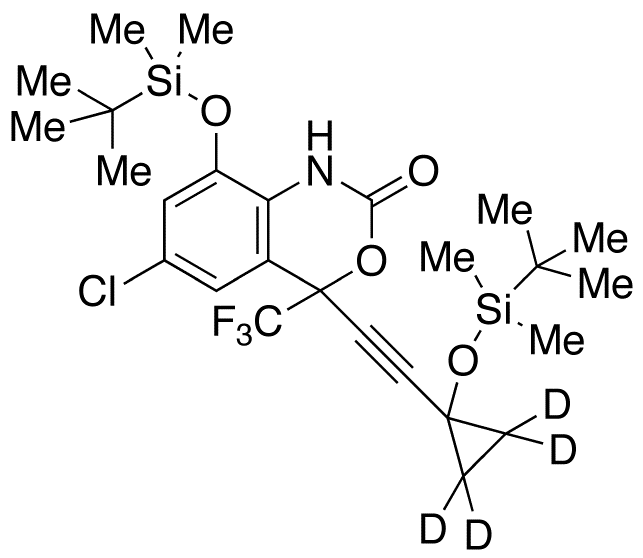 rac-8,14-Bis(tert-butyldimethylsilyloxy) Efavirenz-d<sub>4</sub>