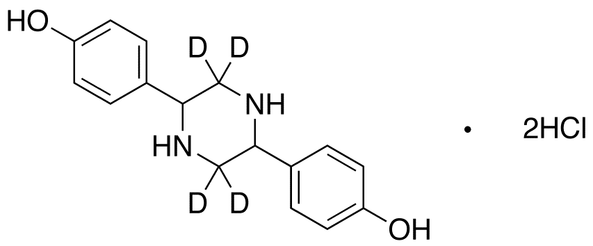 2,5-Bis(4-hydroxyphenyl)piperazine-d<sub>4</sub> DiHCl