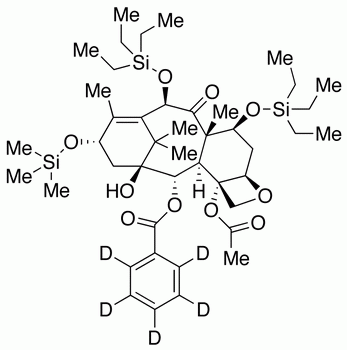 7,10-Bis[O-(triethylsilyl)]-10-deacetyl-13-O-trimethylsilyl Baccatin III-d<sub>5</sub>