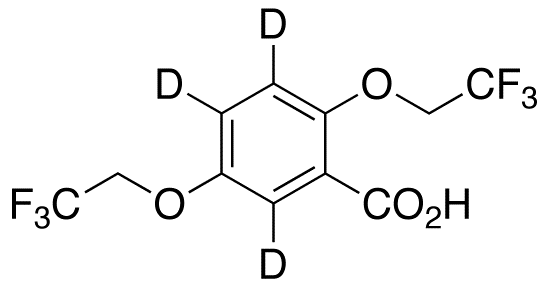 2,5-Bis(2,2,2-trifluoroethoxy)benzoic Acid-d<sub>3</sub>