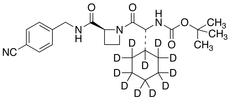 1-[(2R)-N’-Boc-2-amino-2-cyclohexylacetyl]-N-(4’-cyanobenzyl)-2-L-azetidinecarboxamide-d<sub>11</sub>