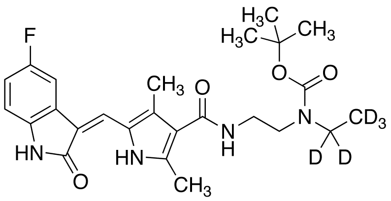N-Boc-N-desethyl Sunitinib-d<sub>5</sub>
