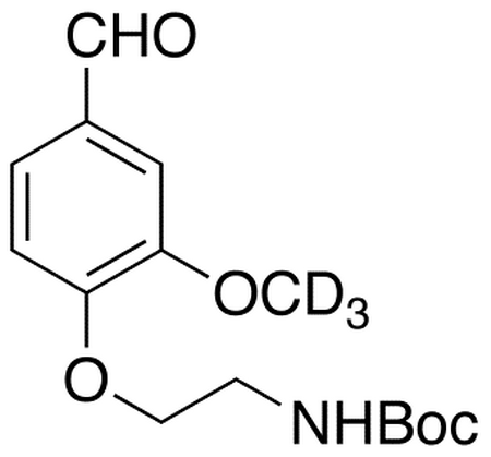 N-tert-Boc-2-(4-formyl-2-methoxyphenoxy)ethylamine-d<sub>3</sub>