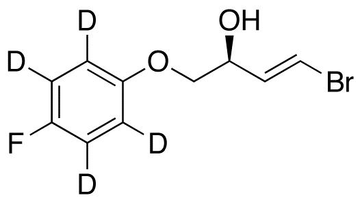 (2S,3E)-4-Bromo-1-(4-fluorophenoxy)-3-buten-2-ol-d<sub>4</sub>
