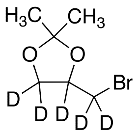 4-(Bromomethyl)-2,2-dimethyl-1,3-dioxolane-d<sub>5</sub>
