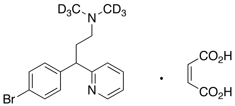 Brompheniramine-d<sub>6</sub> maleate