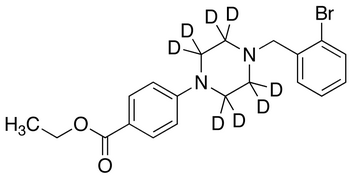 4-[4-[(2-Bromophenyl)methyl]-1-piperazinyl]benzoic Acid Ethyl Ester-d<sub>8</sub>