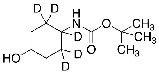 4-[(tert-Butoxycarbonyl)amino]cyclohexanol-d<sub>5</sub> (Mixture of Diastereomers)