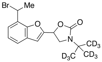 3-(tert-Butyl-d<sub>9</sub>)-5-[7-(bromoethyl)-2-benzofuranyl]-2-oxazolidinone (Mixture of Diastereomers)