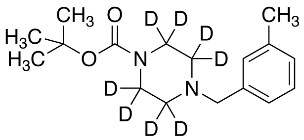N-tert-Butoxycarbonyl 1-(3-Methylbenzyl)piperazine-d<sub>8</sub>