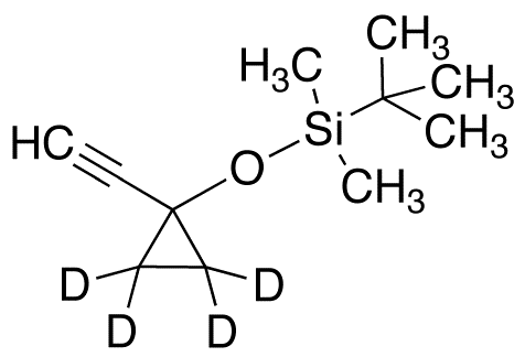 1-(tert-Butyldimethylsilyloxy)-1-ethynyl-cyclopropane-d<sub>4</sub>