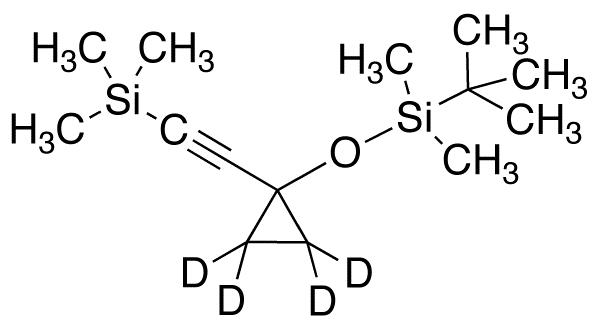 1-(tert-Butyldimethylsilyloxy)-1-(2’-trimethylsilyl)ethynyl-cyclopropane-d<sub>4</sub>