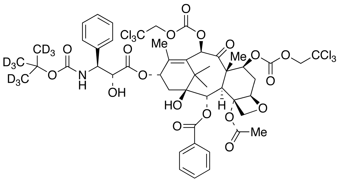7,10-O-Bis[[(2,2,2,-trichloroethyl)oxy]carbonyl] Docetaxel-d<sub>9</sub>