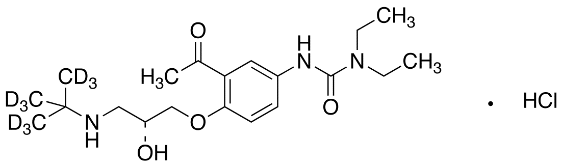 (R)-(+)-Celiprolol-d<sub>9</sub> HCl