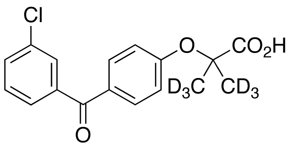 3-Chloro Fenofibric Acid-d<sub>6</sub>