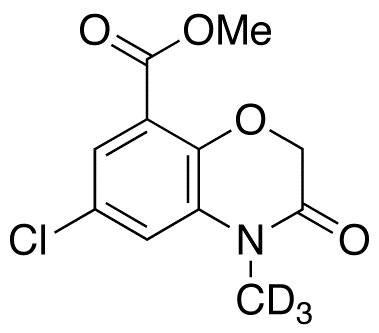 6-Chloro-3,4-dihydro-4-methyl-3-oxo-2H-1,4-benzoxazine-8-carboxylic Acid-d<sub>3</sub> Methyl Ester