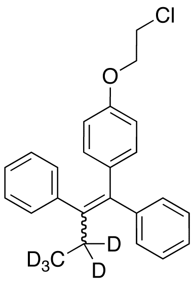 (E/Z)-1-[4-(2-Chloroethoxyphenyl]-1,2-diphenyl-1-butene-4,4,5,5,5-d<sub>5</sub>