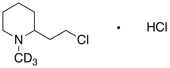 2-(2-Chloroethyl)-1-methylpiperidine-d<sub>3</sub> HCl