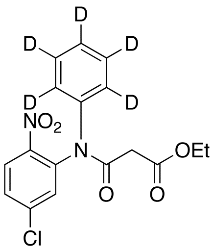 5’-Chloro-2’-nitro-N-phenyl-malonanilic Acid-d<sub>5</sub> Ethyl Ester