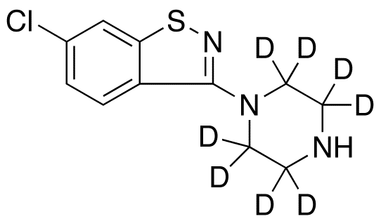 6-Chloro-3-(piperazin-1-yl)benzol[d]isothiazole-d<sub>8</sub>