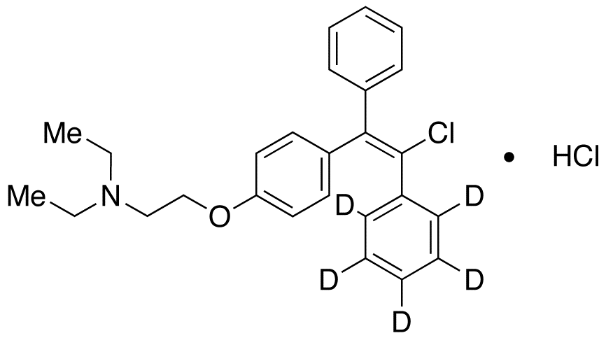 trans-Clomiphene-d<sub>5</sub> hydrochloride