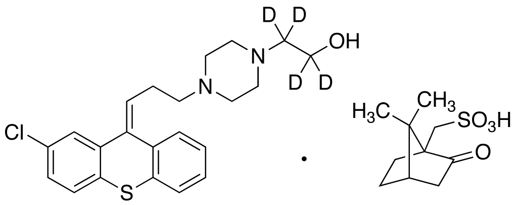 trans-Clopenthixol-d<sub>4</sub> (-)-10-Camphorsulfonic Acid Salt