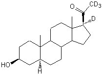 5α-Pregnan-3β-ol-20-one-17α,21,21,21-d<sub>4</sub>