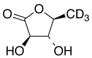 5-Deoxy-L-arabinonic Acid γ-Lactone-d<sub>3</sub>