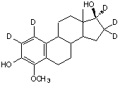 4-Methoxy-17β-estradiol-1,2,16,16,17-d<sub>5</sub>