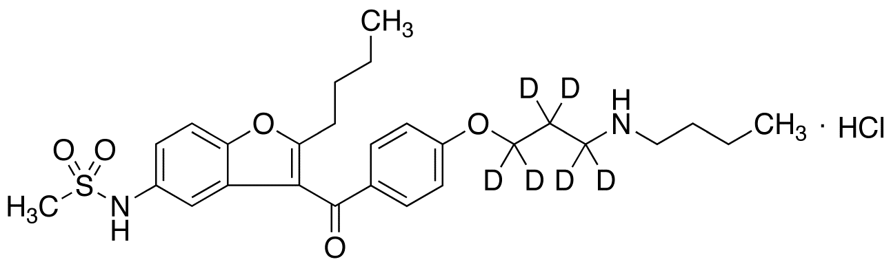 Desbutyl Dronedarone-d<sub>6</sub> HCl