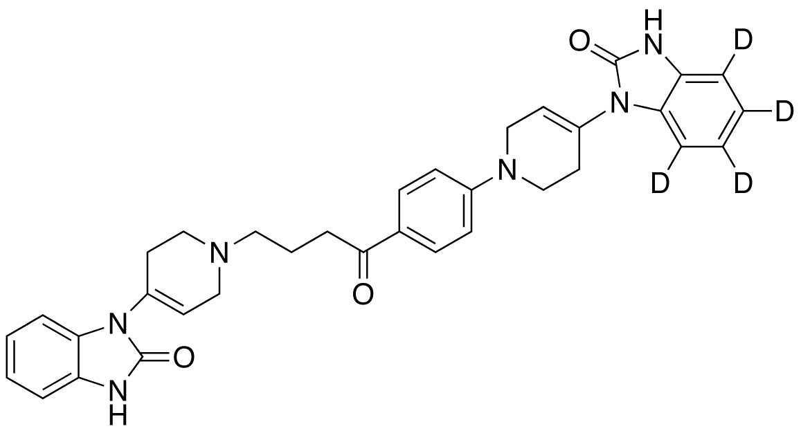 4-Desfluoro-4-[4-(2-Oxo-2,3-dihydro-1H-benzimidazol-1-yl)-3,6-dihydropyridin-1(2H)-yl] Droperidol-d<sub>4</sub>