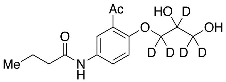 rac Des(isopropylamino) Acebutolol-d<sub>5</sub> Diol