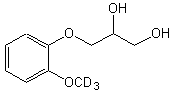 3-(2-Methoxy-d<sub>3</sub>-phenoxy)-1,2-propanediol